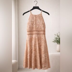 BCX Girl Blush Lace Dress